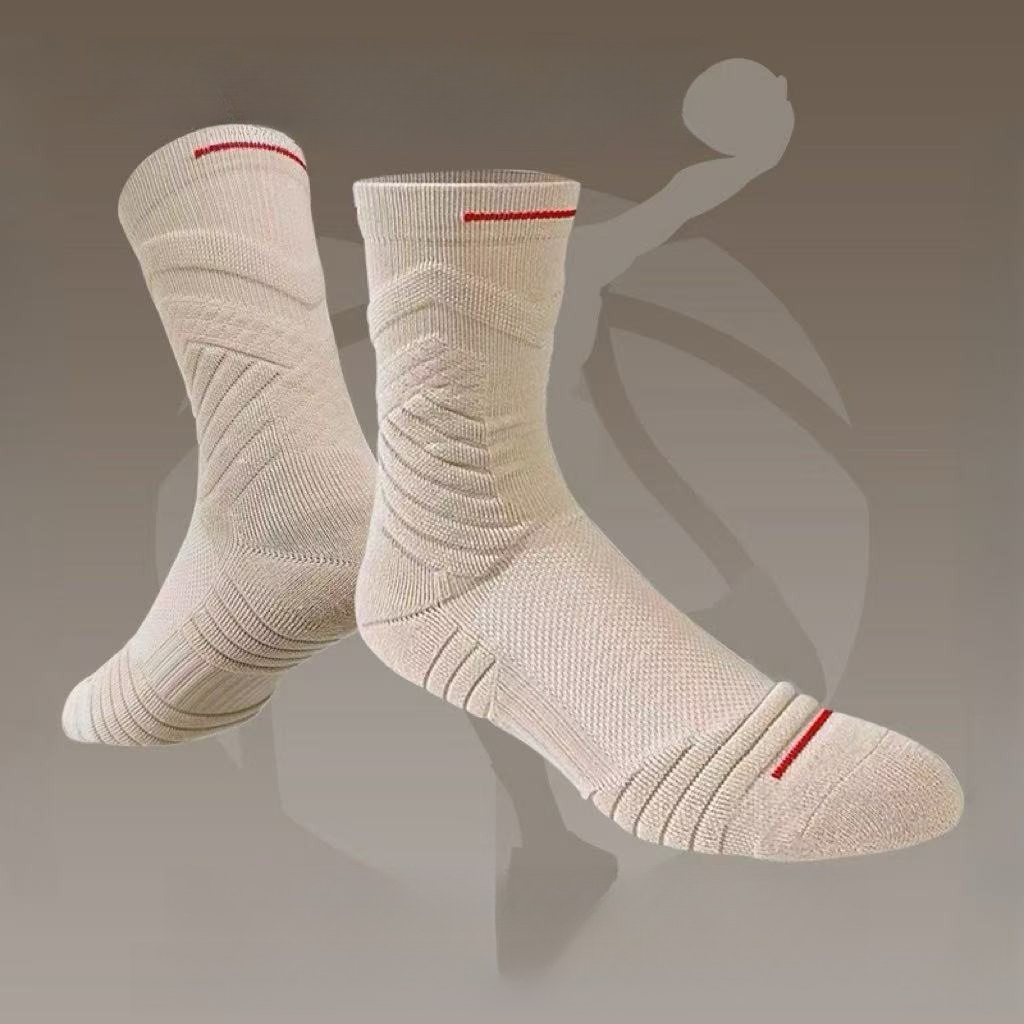 Athletic Sock Cushion - 1 Pair Men’s“Streetball”Basketball Socks–All-Season Athletic Socks