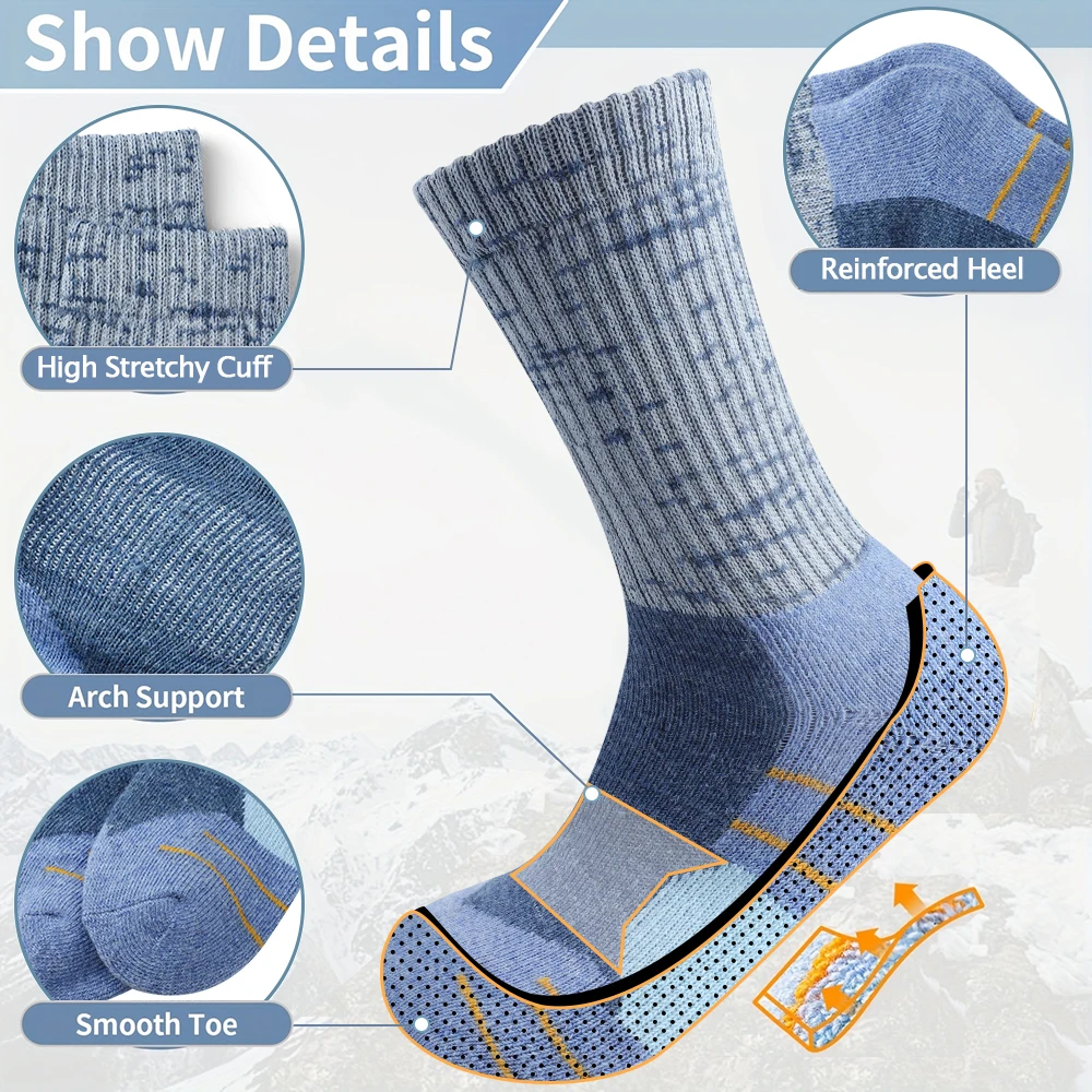5 Pairs Women Winter Wool Sock - Wool Hiking Sock ulasan dan harga