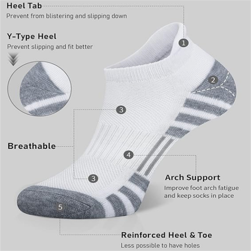 12 Pairs Cushioned Breathable  - Athletic Sock Cushion ulasan dan harga