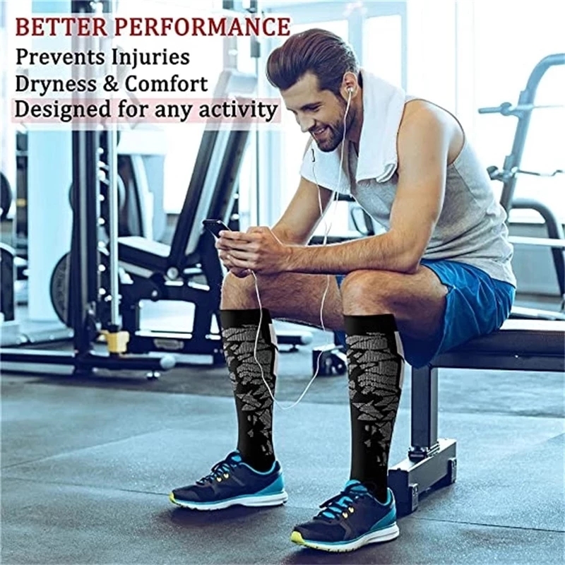WRELS 1/2/3 Pairs Compression  - Athletic Sock Cushion ulasan dan harga