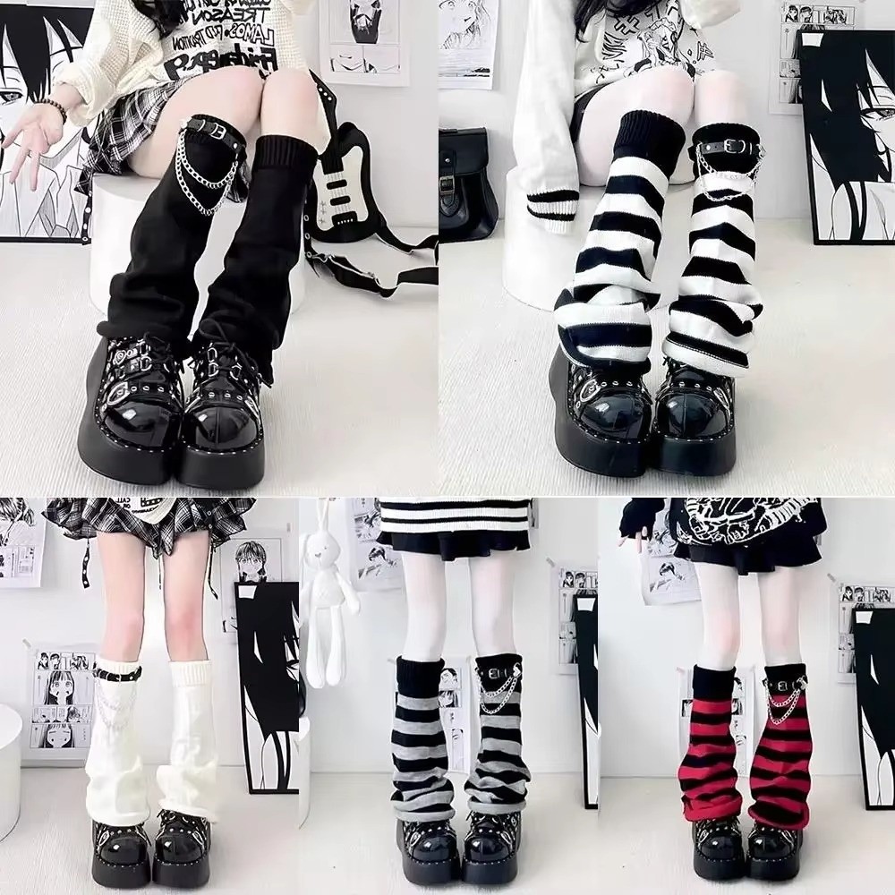 Japanese Style Harajuku Knit L - Boot Sock Slouchy ulasan dan harga