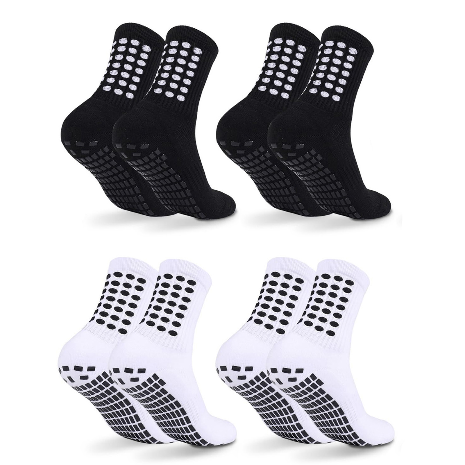 4/8Pairs Kids Grip Soccer Sock - Athletic Sock Cushion ulasan dan harga