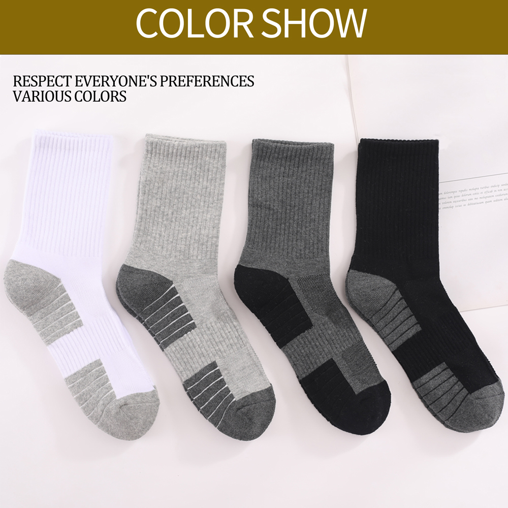 1/3/6 Pairs Thick Men Women Hi - Athletic Sock Cushion ulasan dan harga