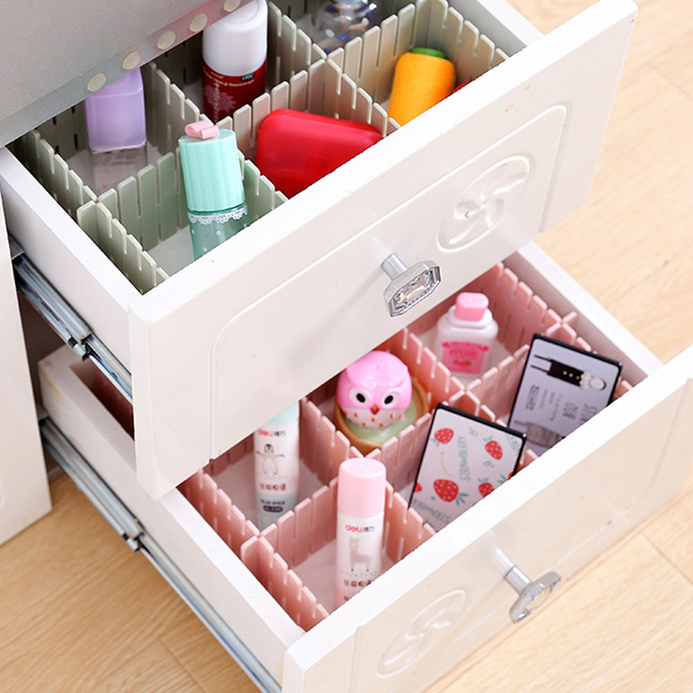 8Pcs Adjustable Drawer Organiz - Sock Organizer Tray ulasan dan harga
